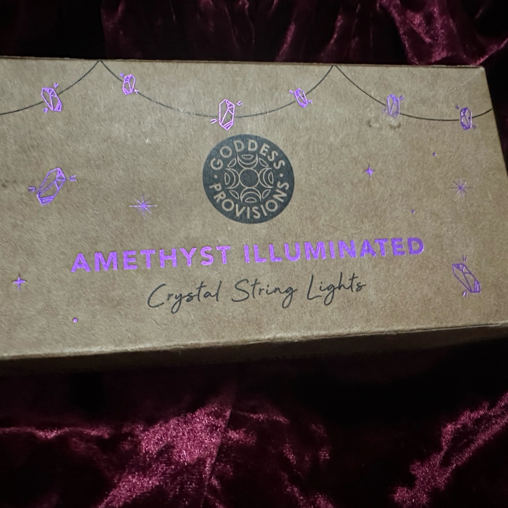 Amethyst Illuminated Crystal String Lights - Goddess Provisions